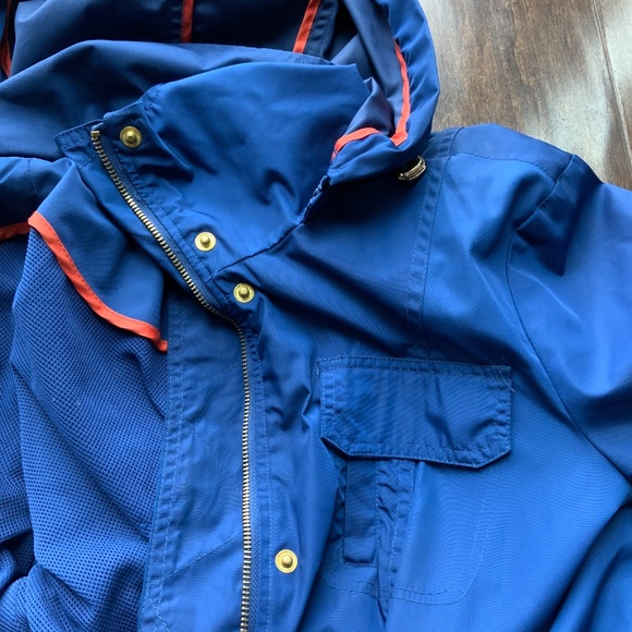 MICHAEL KORS Rain jacket Windbreaker Blue. Size S. - Picture 7 of 7